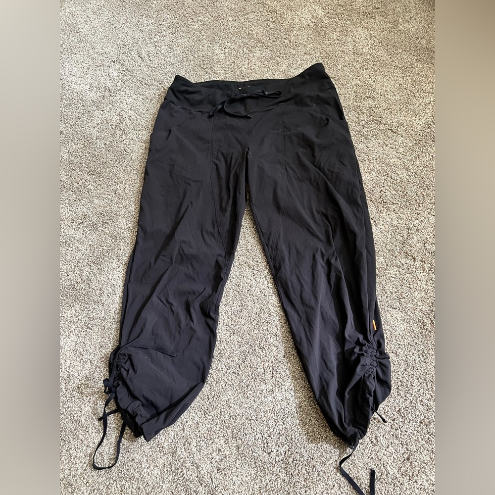 Lucy Activewear Bottom Tie & Cinched Black Pants